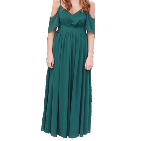 Lulu’s emerald green maxi dress - Picture 1 of 7